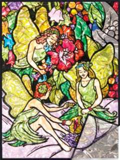 FLOWER FAIRIES-FOIL PAINTING BY