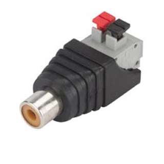 RCA JACK TO 2P SPRING TERMINALS 
SKU:243938