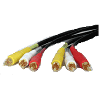 RCA CABLE ASSY M/MX3 6FT GOLD USE GAD-1612E/F/G  CA1006-6