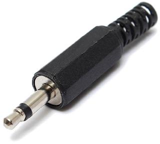 AUDIO PL 3.5 MONO PLAST BLK SR 
