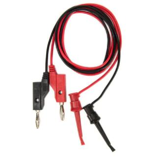BANANA PLUG TO GRABBER CLIP R&B BLACK AND RED 3FT