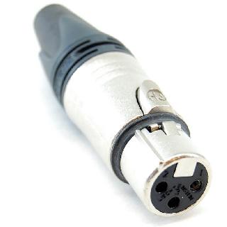 Xlr 3jk Inline Tin Solder Lock 