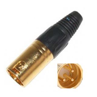 XLR 3PL INLINE GOLD SOLDER METAL 
SKU:263159