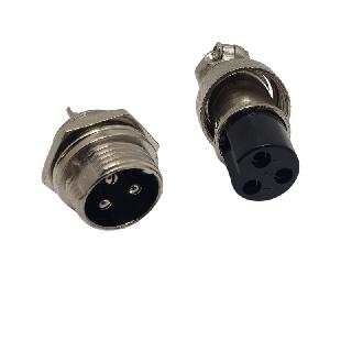 Microphone 3f & 3m Inline Jack Chmt Plug 12a