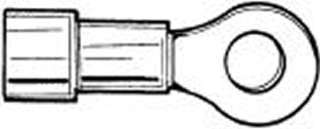 RING TERM BLU 1/4IN 16-14AWG