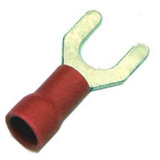 SPADE TERM RED #10 22-18AWG