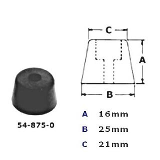 FEET RUBBER ROUND 25X16X21MM SCREW
SKU:251471