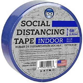 TAPE SOCIAL DISTANCING INDOOR.. 1.4IN X 54M BLUE
SKU:256832