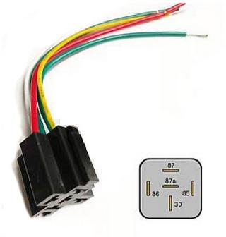 RELAY SOCKET AUTO 5P 80A W/12AWG