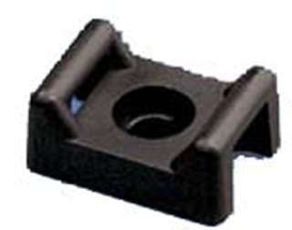 CABLE TIE MOUNT BLK 22X15.5MM