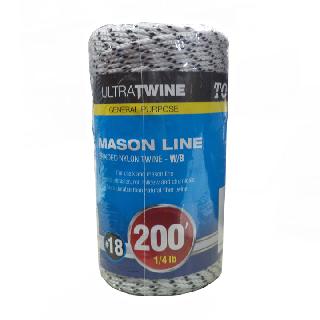 ROPE BRAIDED NYLON TWINE W/B 200FT FOR CHALK AND MASON LINE
SKU:251622
