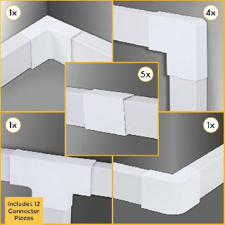 RACEWAY KIT 1.1X.6IN 12.5FT WHT FLAT RACEWAY WITH COUPLERS 48PCS
SKU:268106