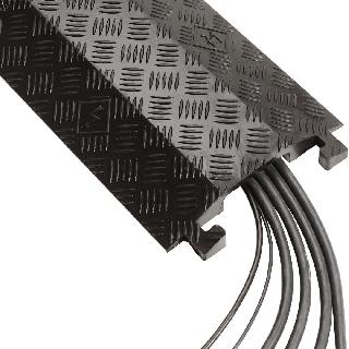 FLOOR CORD COVER 11INX3FT BLK