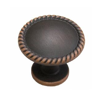 KNOB CABINET 1.25IN AGED BRONZE