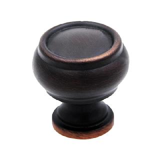 KNOB CABINET 1.24IN AGED BRONZE