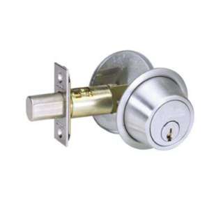 DEADBOLT LOCK SILVER PLATED