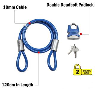 CABLE LOCK & KEY 4FT FOR BIKES
