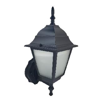 OUTDOOR WALL SCONCE LANTERN BLK