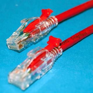 PATCH CORD CAT5E RED 15FT