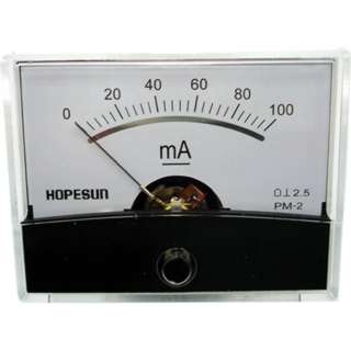 PANEL METER DC 0-100MA 2.4X1.9IN