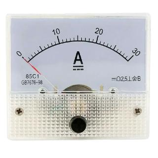 PANEL METER DC 0-30A 2.5X2.1IN 2.5% ACCURACY MOUNT 52MM