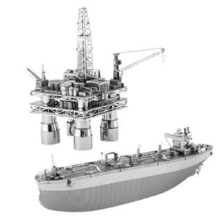 OFFSHORE OIL RIG & TANKER METAL EARTH 3D LASER CUT MODEL
SKU:248330