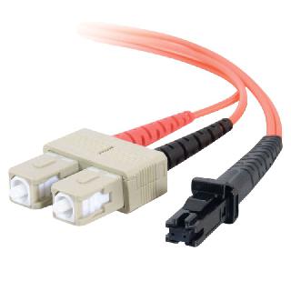 FIBER OPTIC PATCH CORD SC-MTRJ 23M DUPLEX MM 62.5/125UM ORG