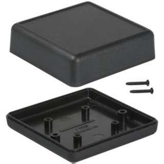 PROJECT BOX 2.6X2.6X1IN PLAS BLK 
SKU:162152