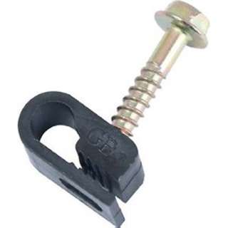CABLE CLAMP 6MM BLK FOR RG59/RG6