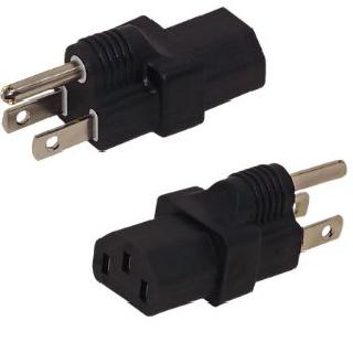 Ac Adapter 3pin Plug To C13 Jack 5-15p Male To C13 Fem 10a 125v