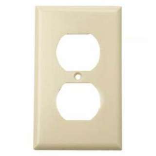 WALL PLATE ELECT 2POS PLAS IVORY 