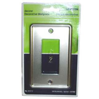 WALL PLATE DECORA ELECT 1POS MET