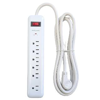 POWER BAR 6 O/LET 10FT CORD 45DEG PLUG 15A BREAKER 900SURGE