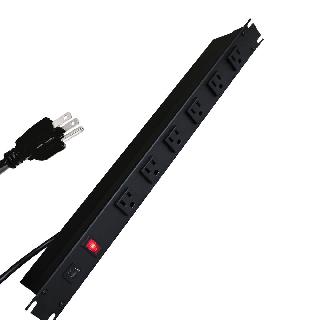 POWER BAR 6 O/LET 6FT CORD 19IN