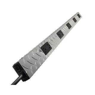 POWER BAR 10 O/LET 6FT CORD DIAMOND-PLATE 4FT STRIP 15A 125V