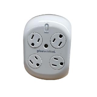 WALL TAP 4-OUTLET REVOLVE SURGE