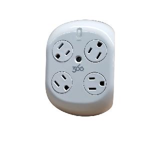 WALL TAP 4-OUTLET REVOLVE SURGE