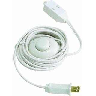 EXTENSION CORD 2/16 9FT W/FOOT SWITCH WHITE 13A 125V 1625W
SKU:249993