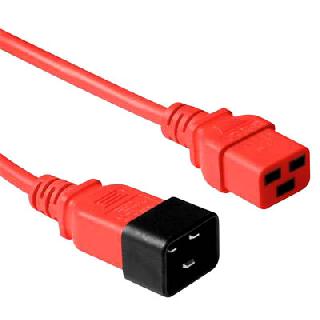 SERVER CORD 3/12 4FT RND RED SJT