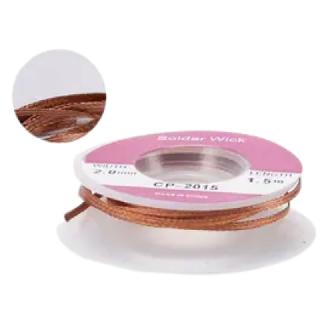 SOLDER WICK PINK 4.92FT 2MM WIDT 
