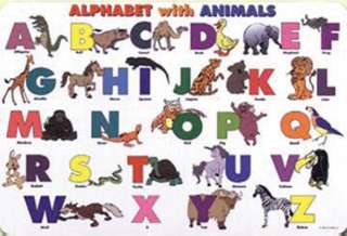 PLACEMAT ALPHABET WITH ANIMALS 
SKU:261884