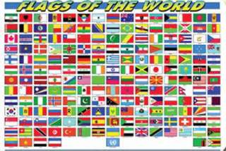 PLACEMAT FLAGS OF THE WORLD