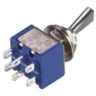 TOGGLE SWITCH 2P2T 6A ON-NONE-ON