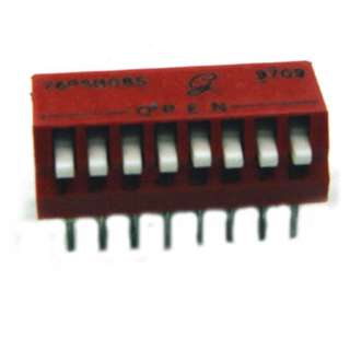 DIP SWITCH PIANO 8SW 16PIN SLIDE