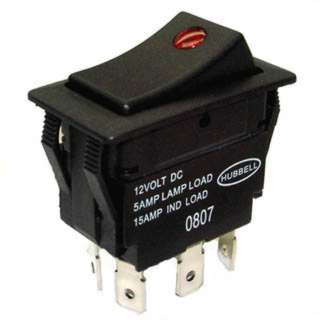 ROCKER SWITCH LIT 1P2T 5A ON-OFF