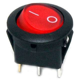 ROCKER SWITCH LIT 1P1T 16A ON-