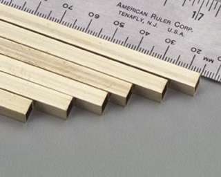 SQUARE BRASS TUBES 3/32X3/32IN