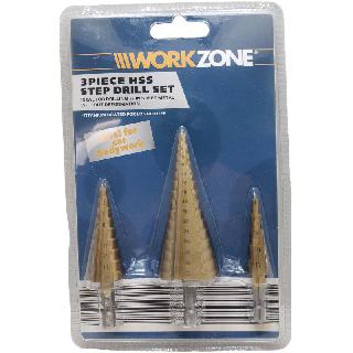 Step Drill Bit 4mm To 32mm 3pcs/set Hss With Titanium Coat
