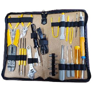 TOOL KIT 25PC/SET CUTTER PLIERS WRENCH SOLDERING IRON CRIMPER