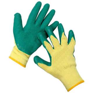 GLOVES PLAIN KNITTED WITH RUBBER